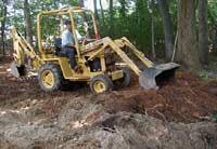 Image of Julio on Mini Backhoe Excavating